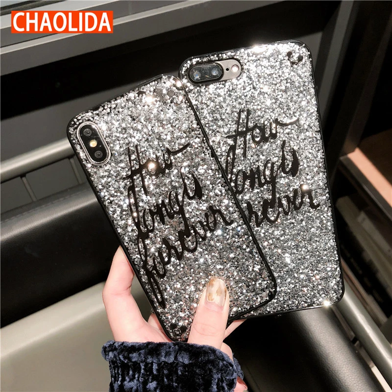 

CHAOLIDA Wholesale Bling Gliter Handphone Case Accessories for Iphone X 6 6s 6plus 7 7plus 8 8plus TPU Soft Telephone Covers
