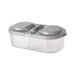 Простой двойной ящик для хранения пряжки герметичная емкость кухня холодильник коробка для хранения продуктов фрукты овощи коробка для