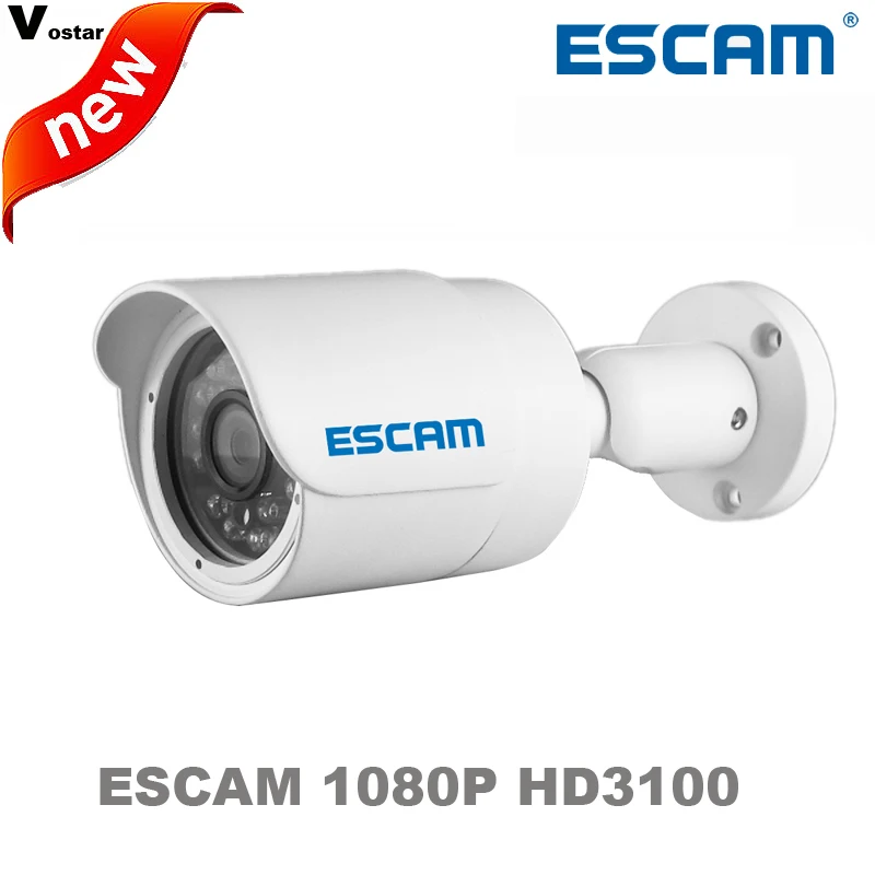 Escam HD3100 Onvif 2MP 1080P IP IR Bullet camera support POE H 264 Outdoor IP camera