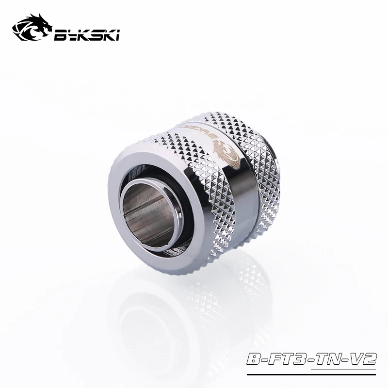 4pcs/lots Bykski Inside Diameter 13mm+ Outside Diameter 19mm Hose / ID13mm+ OD19mm Soft Tube / Hand Connector Fitting - Цвет: silver