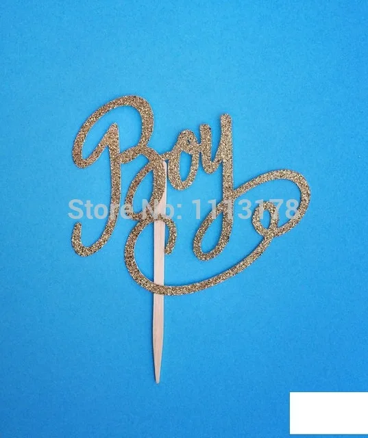 cheap BOY Baby Shower Treat Picks / Cupcake Toppers Shower/Gender Reveal cupcake decor toppers | Дом и сад