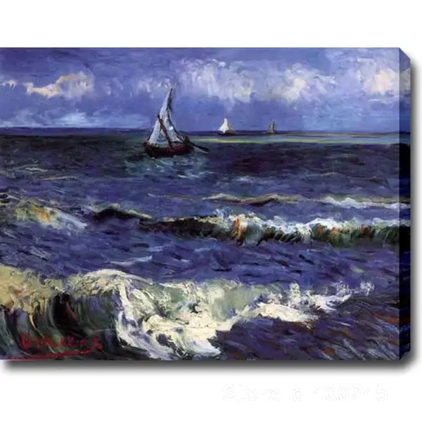 

Paintings by Vincent Van Gogh Seascape near Saintes Maries wall art Hand painted High quality