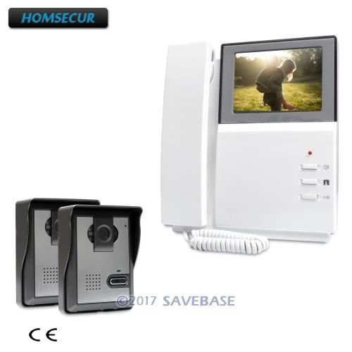 HOMSECUR 4.3inch Wired Video Security Door Phone with IR Night Vision for Home Security