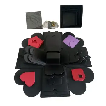 

DIY Surprise Love Explosion Box Gift Explosion For Anniversary Scrapbook DIY Photo Album For Birthday Gift