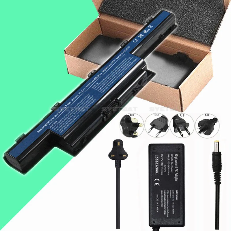 Новое зарядное устройство для ноутбука/Аккумулятор acer Aspire 4551 4741 BT00603111 BT00603124