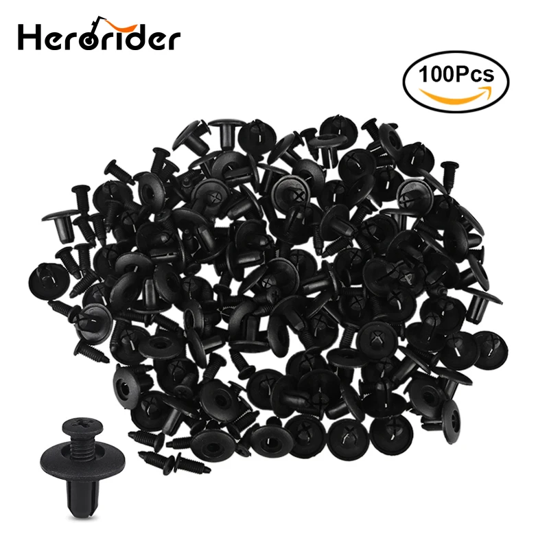 Herorider 8mm Car Plastic Screw Fasteners for Hyundai Car Bumper