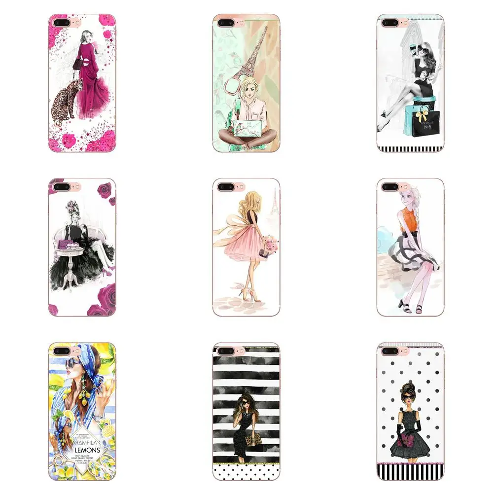 For LG Nexus 5 5X G2 G3 mini spirit G4 G5 G6 K4 K7 K8 K10 2017 V10 V20 V30 Stylus Cover Case Anime Fashion Modern Slim Girl | Мобильные