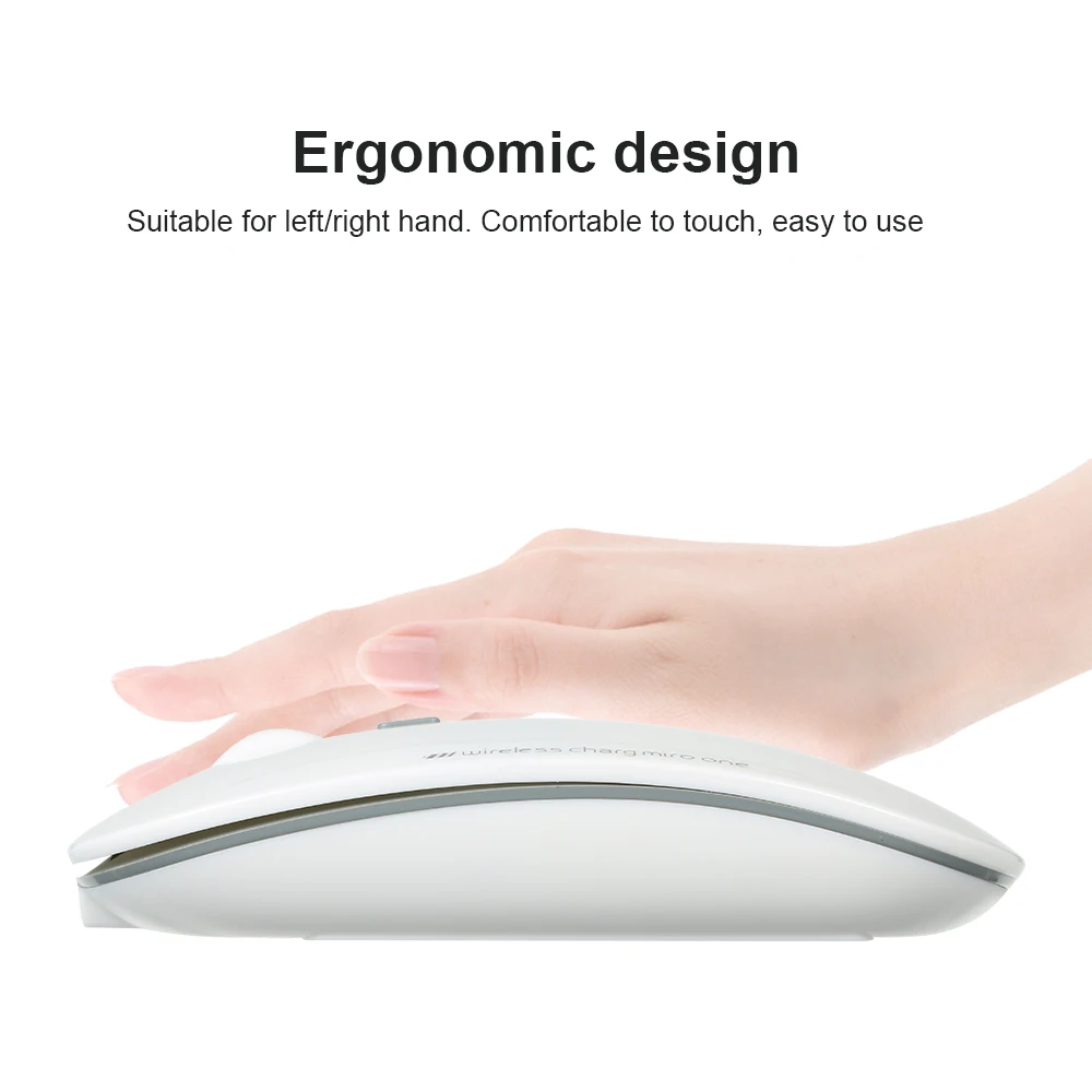 2,4G Бесшумная беспроводная мышь 1600 dpi usb зарядка ультра тонкая беспроводная мышь для ноутбука ПК рабочего стола