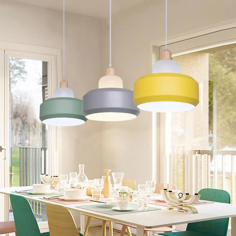 

Creative solid wood living room dining room three chandelier Bar personality chandelier dining room chandelier LED lighting lamp