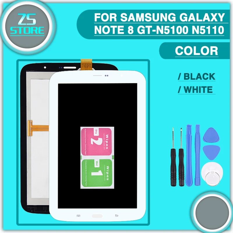 

new N5100 N5110 LCD For Samsung Galaxy Note 8 GT-N5100 N5110 LCD Display Digitizer Screen Touch Panel Sensor Assembly + tool