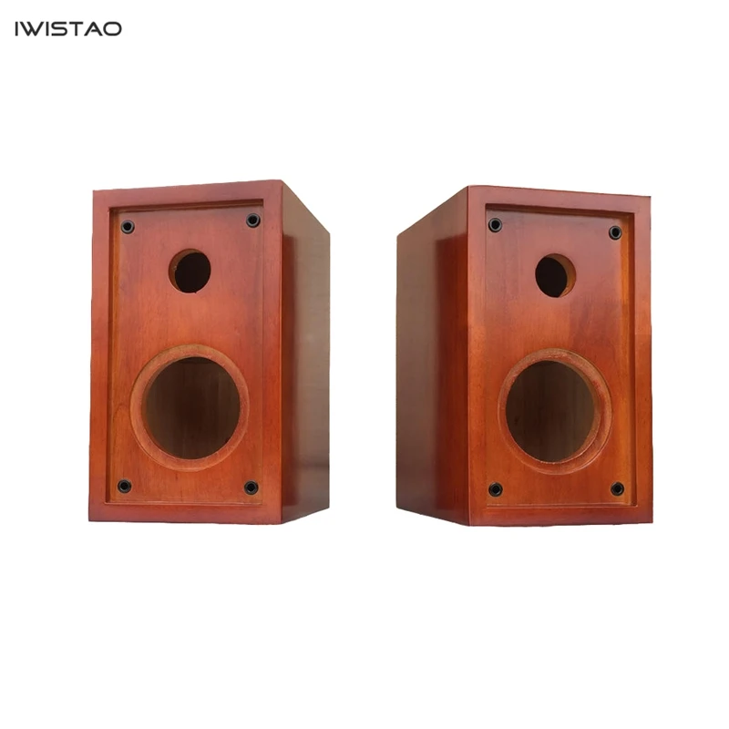 IWISTAO HIFI 5 дюймов 2 способ динамик пустой шкаф 1 пара готовой древесины дуба перевернутый для лампового усилителя