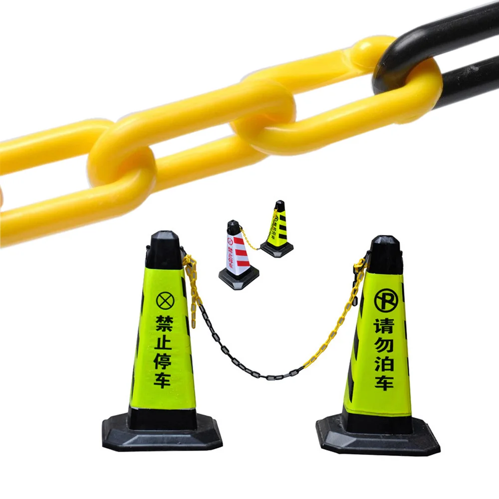 6mm 1M Plastic Chain for Road Cone Warning Block Barrier Traffic