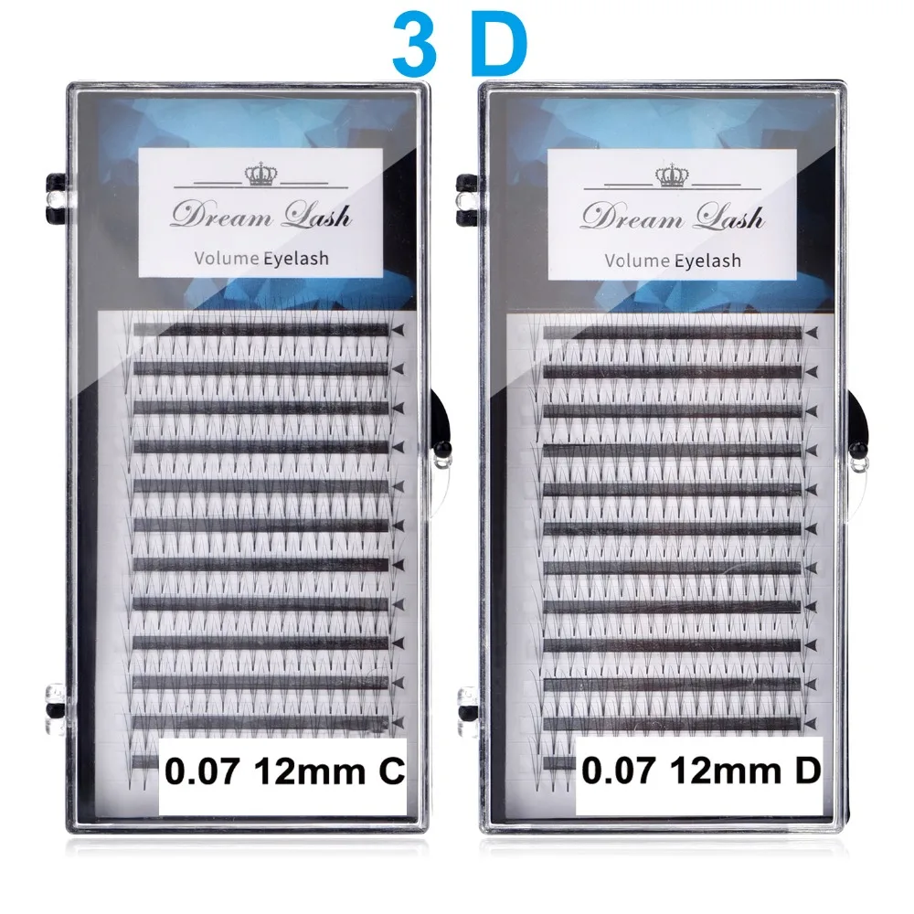 

New 3D Volume Eyelashes Premade Russian Cluster Fans False Eyelash Extension Premium Mink W Lash Makeup Tool