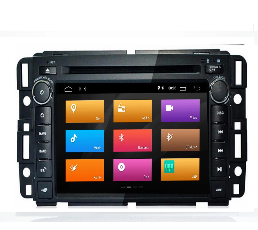 Perfect 7" 2 Din Android 9.1 4 Core 1024*600 Car Radio For GMC Yukon Acadia Tahoe 2007-2012 Car Multimedia Player Audio Stereo 3