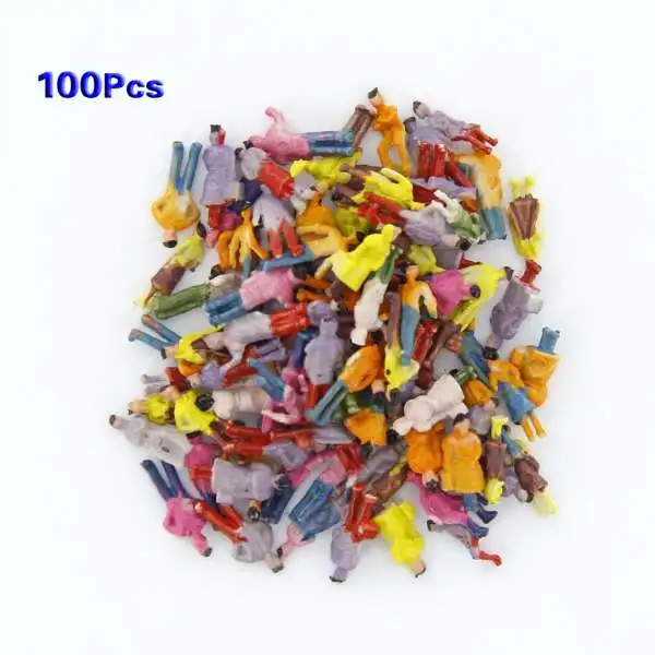 New 100pcs Painted Model Train People Figures Scale N 1 to 150
