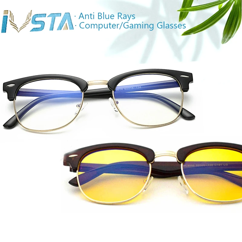 

IVSTA Gaming Glasses Anti Blue Rays Computer Glasses Optical Frame Myopia Spectacle Night Vision Sunglasses Spectacle 3016