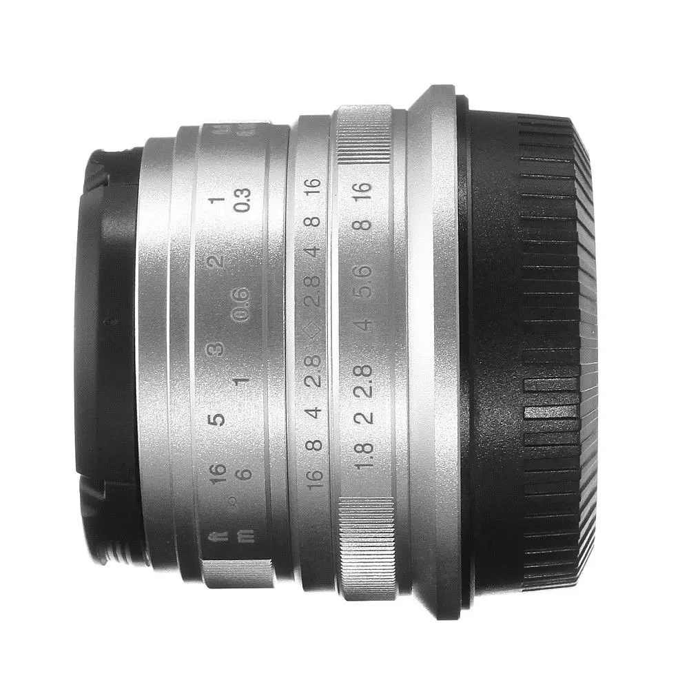 25 мм F/1,8 Prime объектив ручной фокусировки MF для sony E-mount A6500 A6300 NEX-3 NEX-3N/3R/C3/F3K A7 A7II A7R A7RII A7S серебристый черный