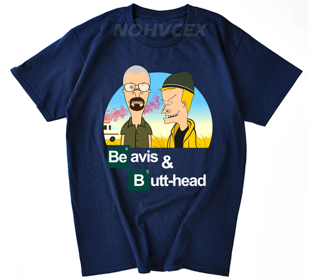 Beavis and butthead Breaking bad сочетание веселья, мужская и женская футболка с коротким рукавом