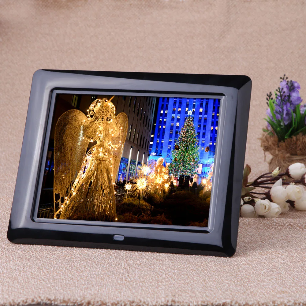 Andoer 8 ''HD TFT-LCD настольная цифровая фоторамка часы MP3 MP4 видеоплеер цифровая фоторамка с пультом дистанционного управления