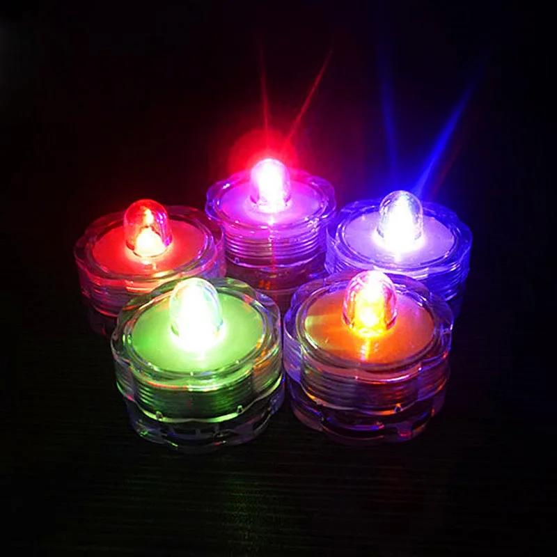 12pcs Super Bright Submersible Waterproof Mini LED Tea Light Candle
