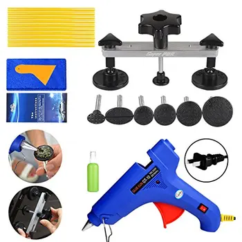 

PDR Paintless Auto Car Dent Repair Body Damage Fix Tool Pulling Bridge Puller Dent Removal Glue Tabs Hand Repair Tools Kit Set