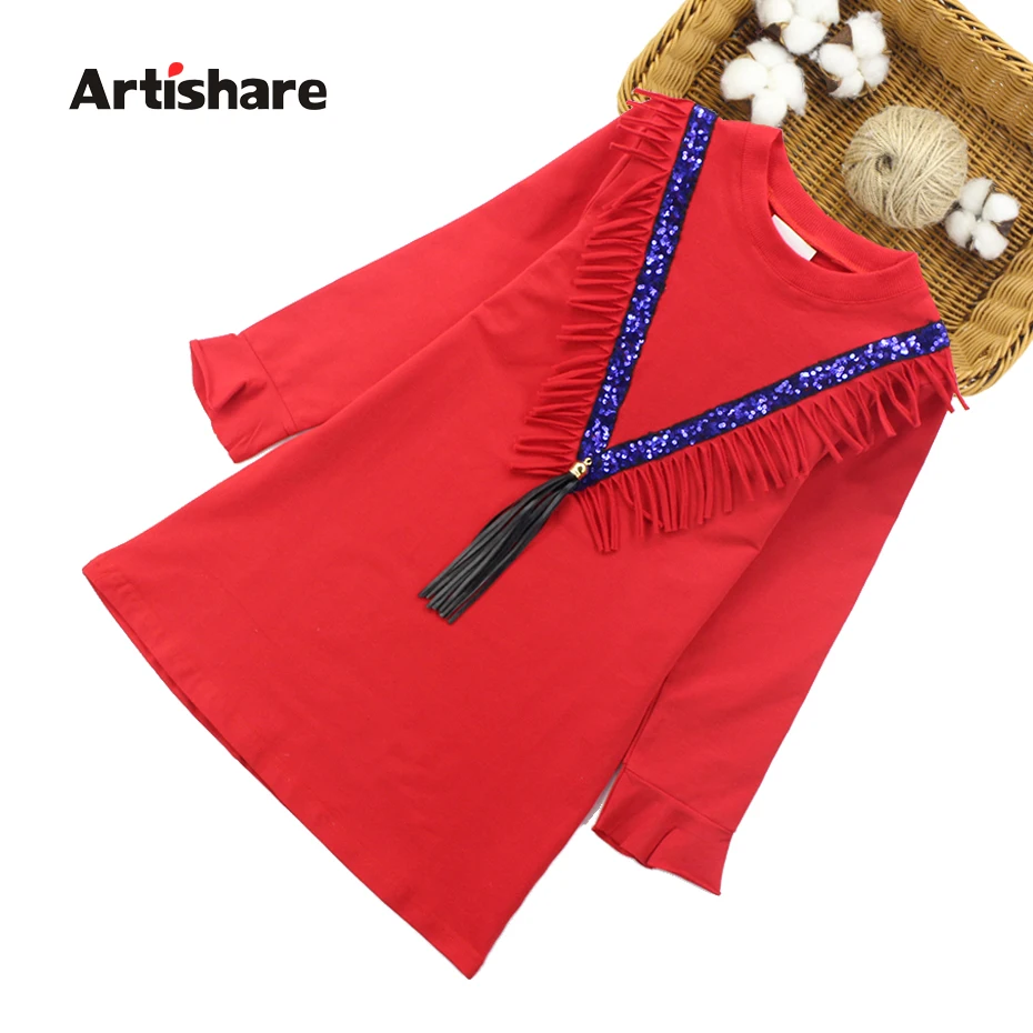 

Artishare Girls Dress For Adolescents 2018 Spring Dresses Girls Cotton Kids Clothes For Girls 6 8 10 12 Children Clothes