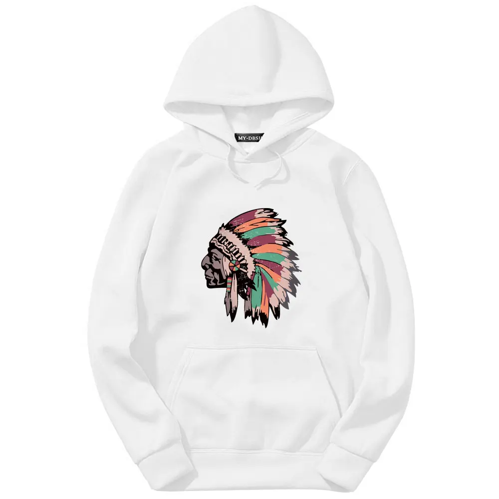 Spring Autumn Indians Printed hoodies Sportswear Streetwear Fashion