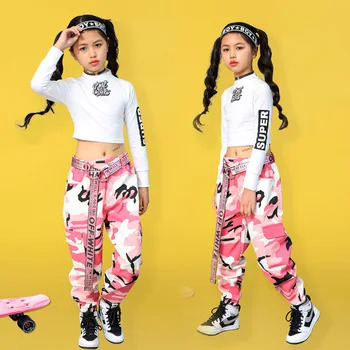 

Girls Jazz Dance Costumes Hip hop Pants Kids Street Dance Clothing
