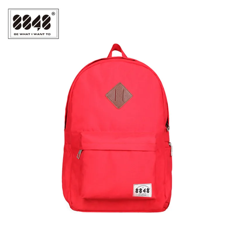 8848 Brand Backpack Women Backpacking Shoe Pocket Female Backpack School Bag Fashion Red Traveling 2017 New