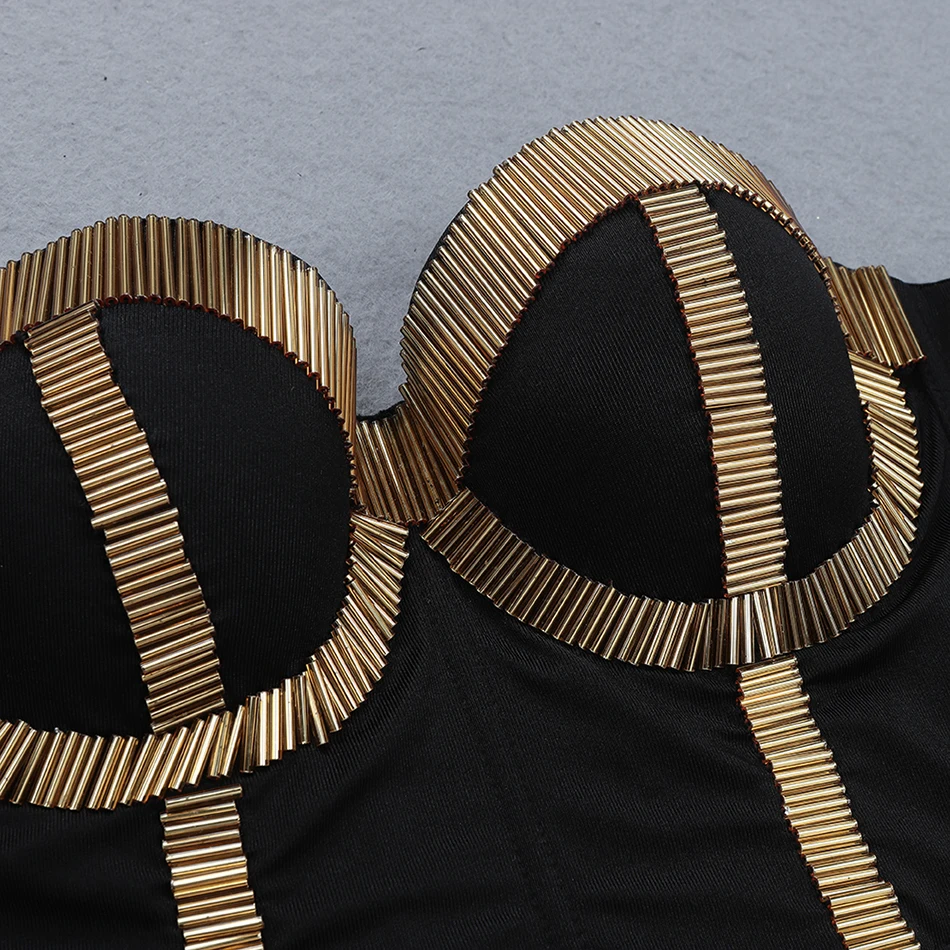 Seamyla новые модные роскошные золотые короткие топы с бусинами женские Топы мини-кроп-топ облегающие сексуальные летние топы для клубной вечеринки