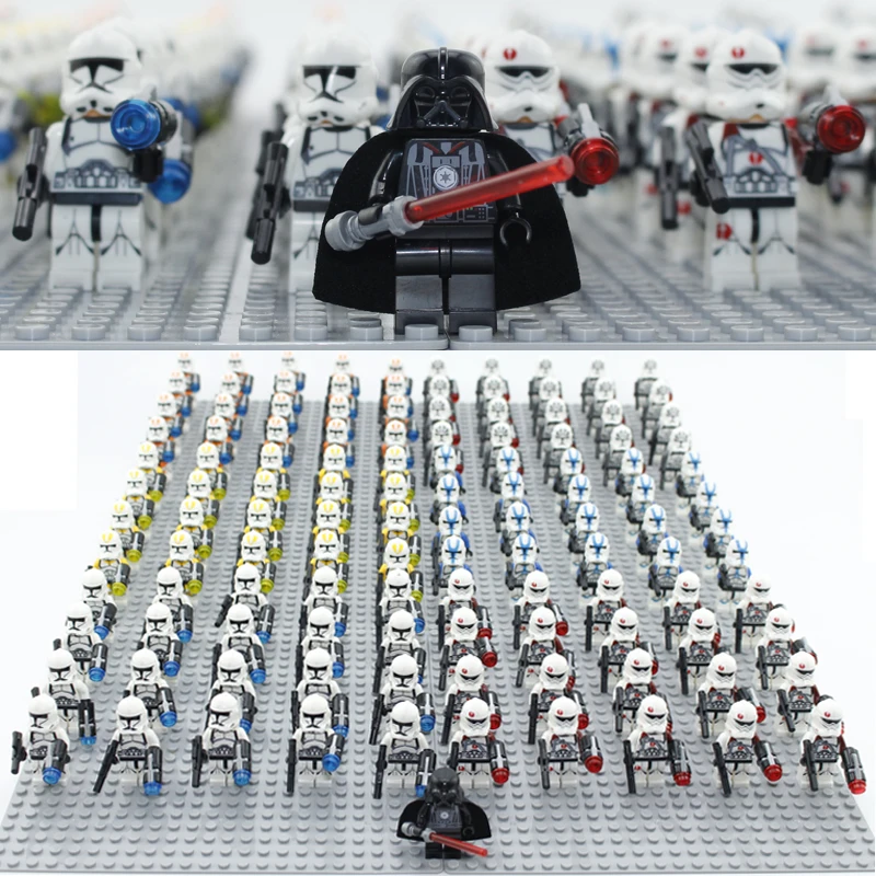 

21pcs/lot STARWARS Clone Commander Trooper & Darth Vader toys figure compatible l 75021 building block toys