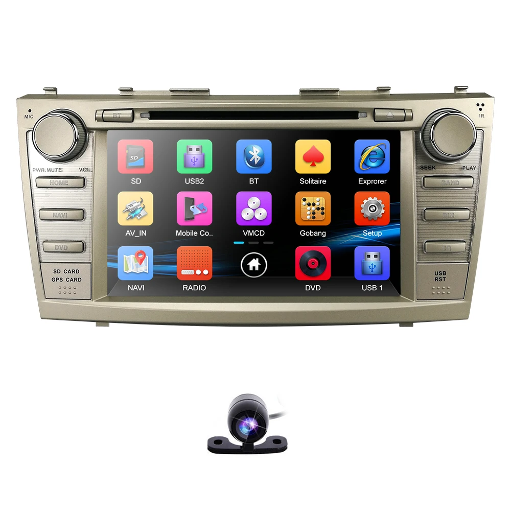 Flash Deal Touch screen 7Inch  RDS Car DVD player for Toyota CAMRY 2007-2011 AURION 2006-2011 Bluetooth USB Mirror link Free Camera SD card 2