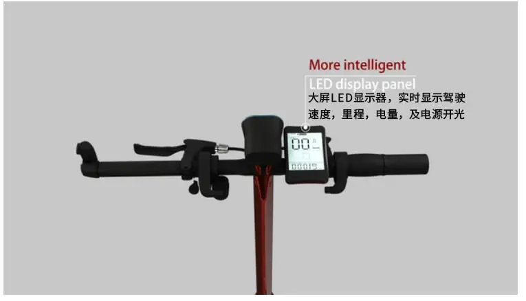 Perfect 2018 800W Three wheels Off Road Electric Scooter Folding All terrain Skateboard Foldable E-Scooter with seat Removebale battery 6