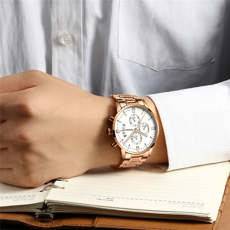 DENGQIN Relogio Masculino мужские часы Роскошные Известный Топ бренд модные повседневные