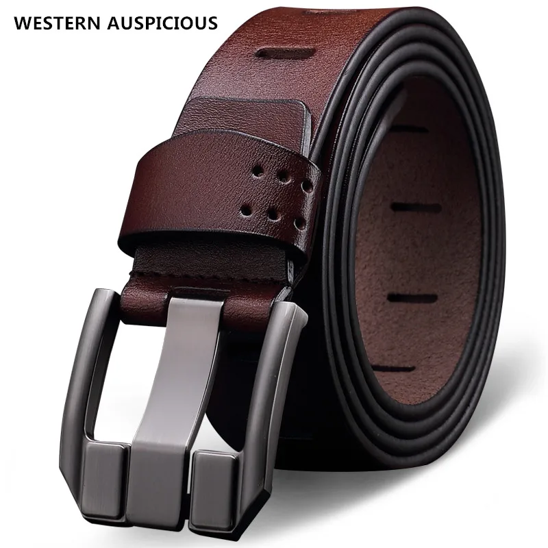 Ремень мужской из воловьей кожи с пряжкой сплава 2020 100 см|belts cummerbunds|cinturones hombrealloy