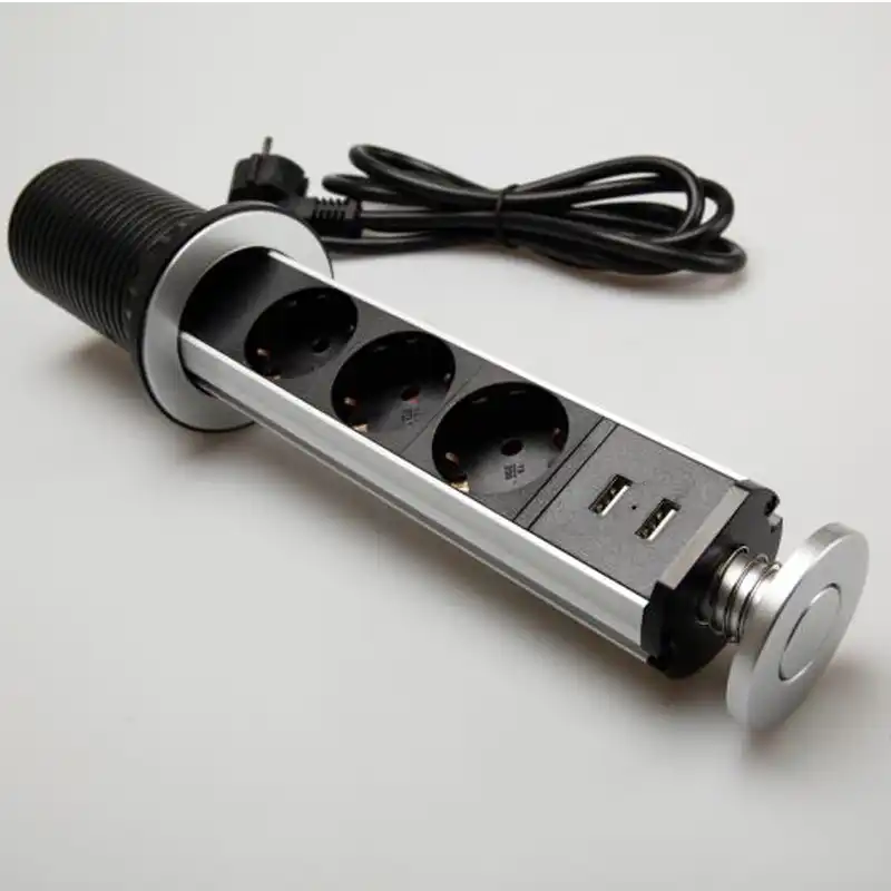 Toma de corriente eléctrica emergente 2019, encimera de escritorio de