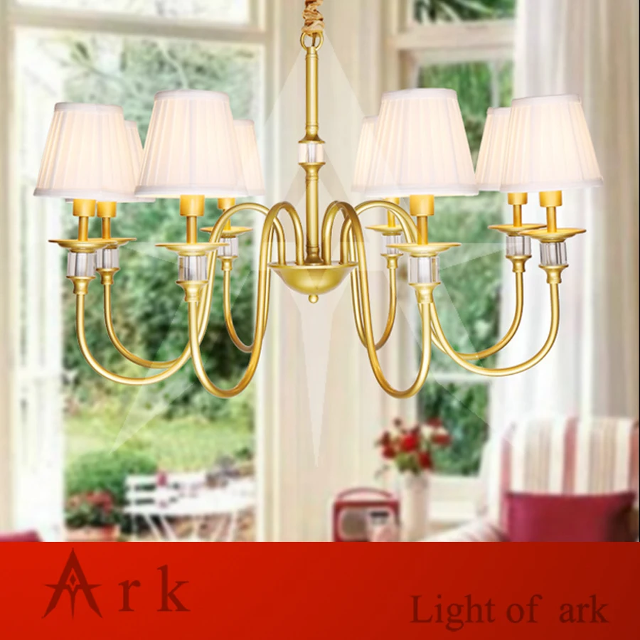 ARK LIGHT Vintage Rural style pendant light american GOLD iron led