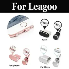 Металлический зарядный разъем для наушников Jack Пылезащитная заглушка для USB для Leagoo Mix T5c Акула 5000 M8 Pro Z6 T5 Kiicaa Мощность P1 Pro M9 M11 Мощность 2