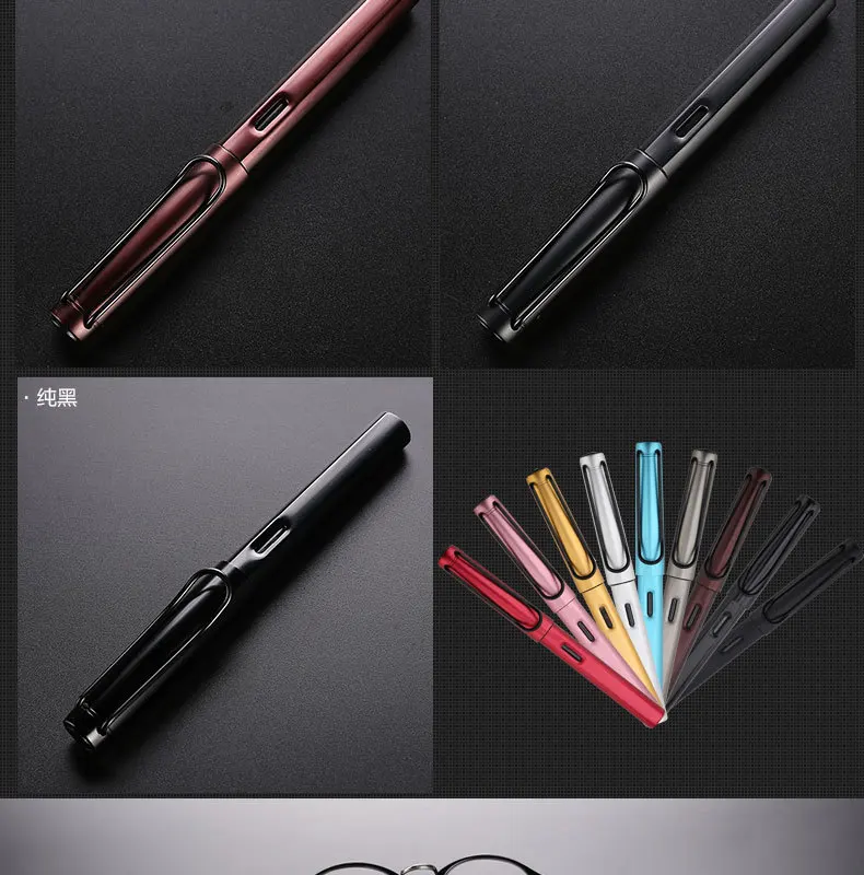 Цветная шариковая ручка, 0,38 мм, тонкая шариковая ручка из смолы, нержавеющая сталь, набор канцелярских принадлежностей для офиса, школы