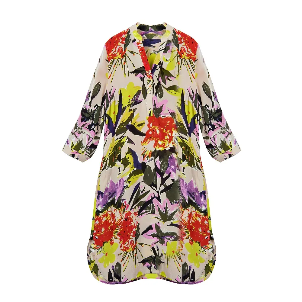 

100% Silk Crepe Women Dresses New Arrival Spring and Summer Plus Size Cool Fabric