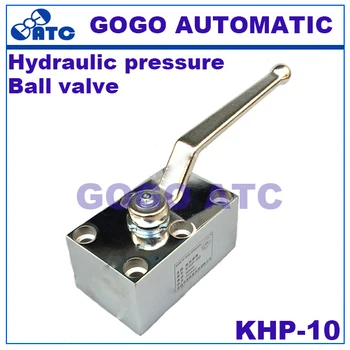 

Hydraulic pressure ball valve KHP-10 10mm carbon steel high pressure 2-way ball valve for manifold mounting plate ball valve
