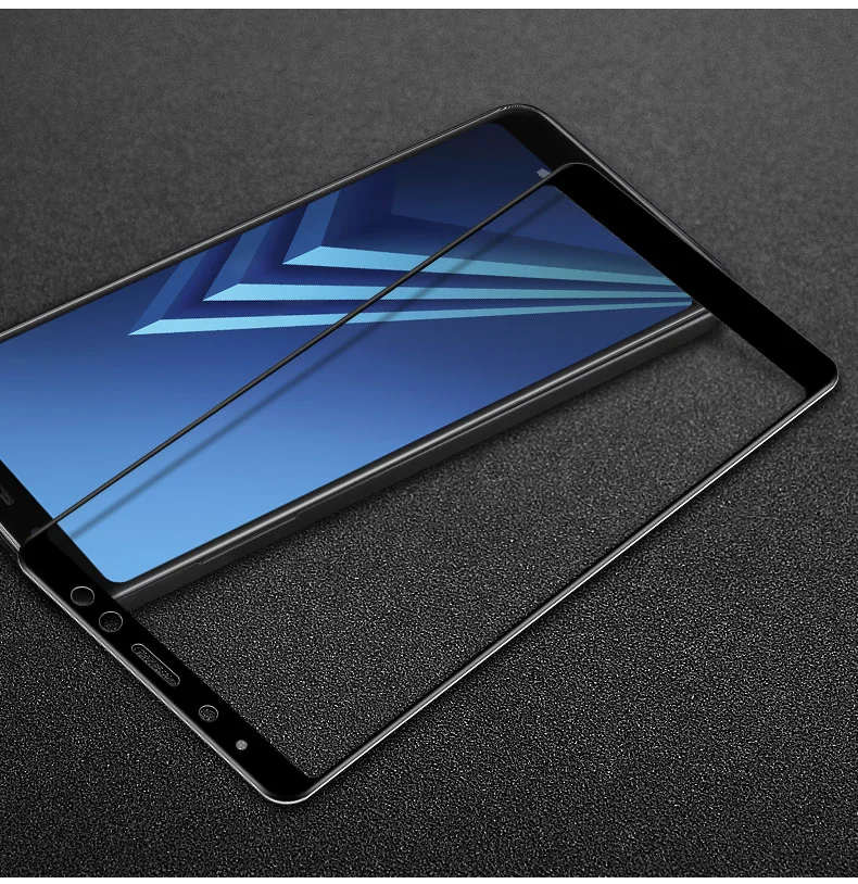3D закаленное стекло для Samsung Galaxy A8 2018 полноэкранный чехол Взрывозащищенная