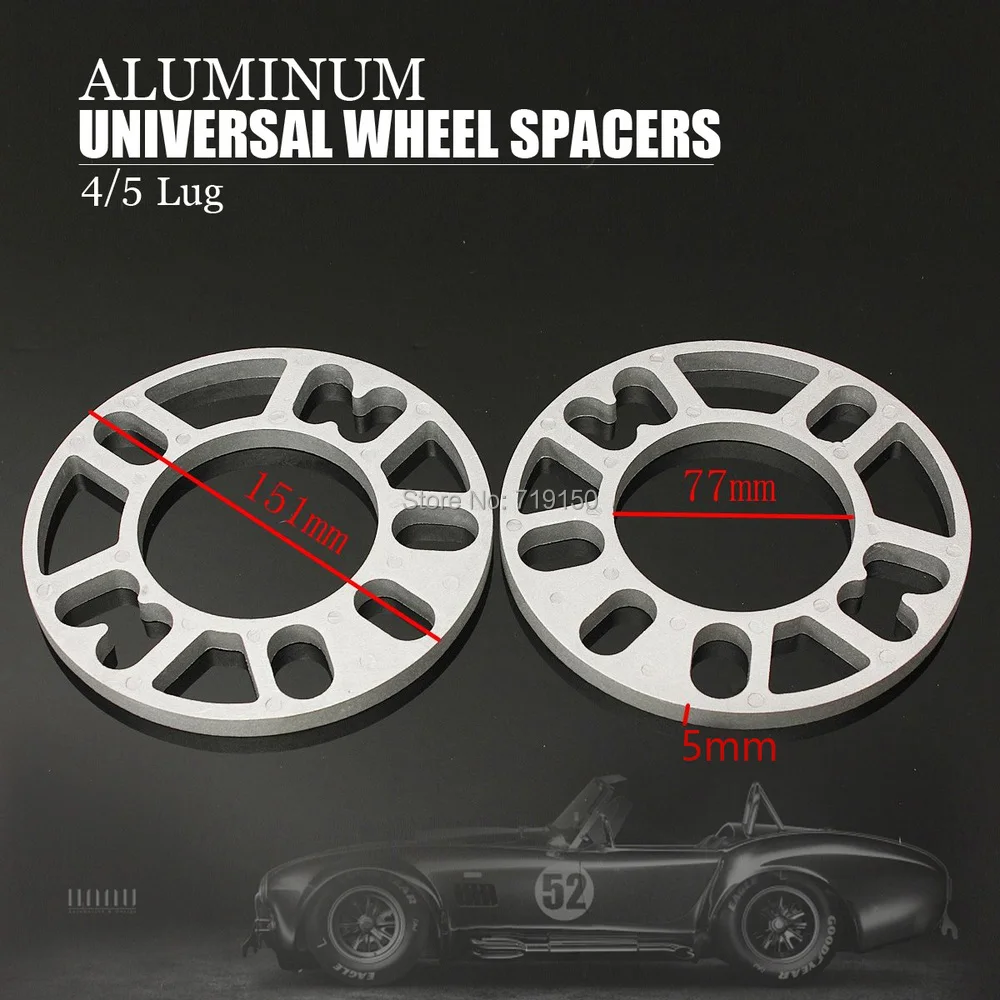 10mm CAR ALLOY WHEEL SPACERS ADAPTOR PLATES SHIMS 4 /& 5 STUD Volkswagen Fit