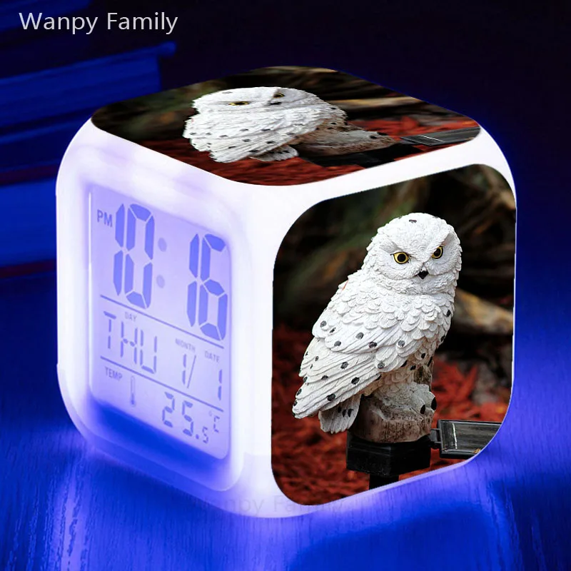 Clock Digital Owl Led Alarm Clock Cute Alarm Clock 7 Color Led Kids