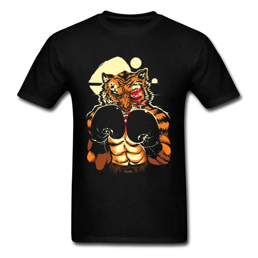 Eye of the Tiger 11977 Tops Tees Cute Crew Neck Casual Short Sleeve Pure Cotton Men T Shirt Fitness Tight Sweatshirts Eye of the Tiger 11977 black