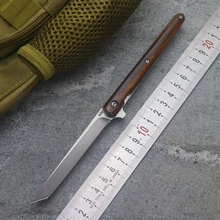 Маленькая ручка Флип складной нож шарикоподшипник M390 лезвие Американский песок, железо ручка Открытый кемпинг многоцелевой охотничий инструмент EDC