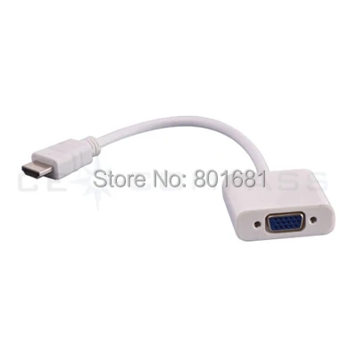 

KHDMI Male to VGA Female Output Converter Adapter Cable For PC HDTV Projector 1080P +Free Shipping +Retail package +tracking nO.