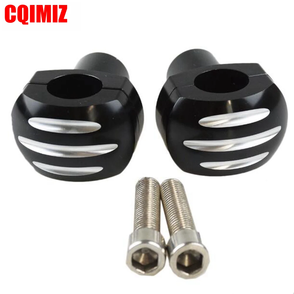 Nero 1 "Moto Bar Morsetti Manubrio Bar Riser Per Honda Yamaha Kawasaki Suzuki Harley Cafe Racer Harley Custom