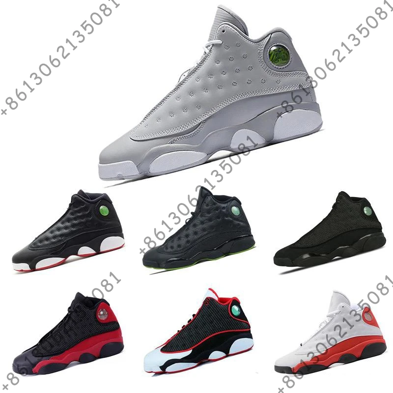 

2018 13 13s men Basketball shoes black cat DMP Navy playoff Red bred grey toe He Got Game barons sneakers