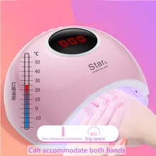 Sun5 Plus 72 W 48 W УФ светодиодный светильник для ногтей 33. 24 светодиода Сушилка для ногтей для всех гелей с Жидкокристаллический смарт-Дисплей 30 s/60 s 90 s кнопка